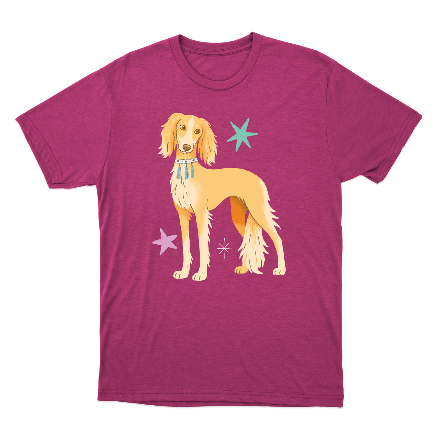 "Saluki" Camiseta Básica Unissex