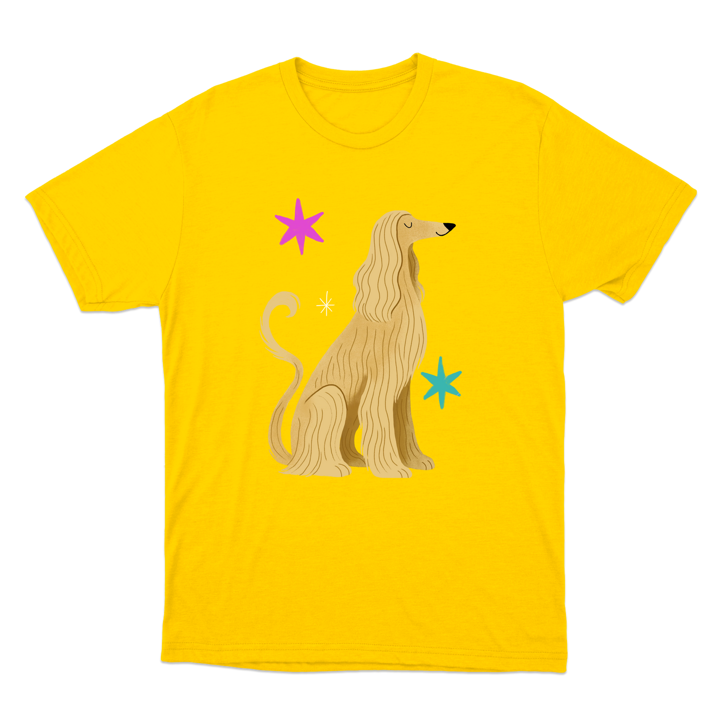 "Galgo afegão" Camiseta Básica Unissex