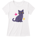 "Gata cinza" Blusa Baby Look