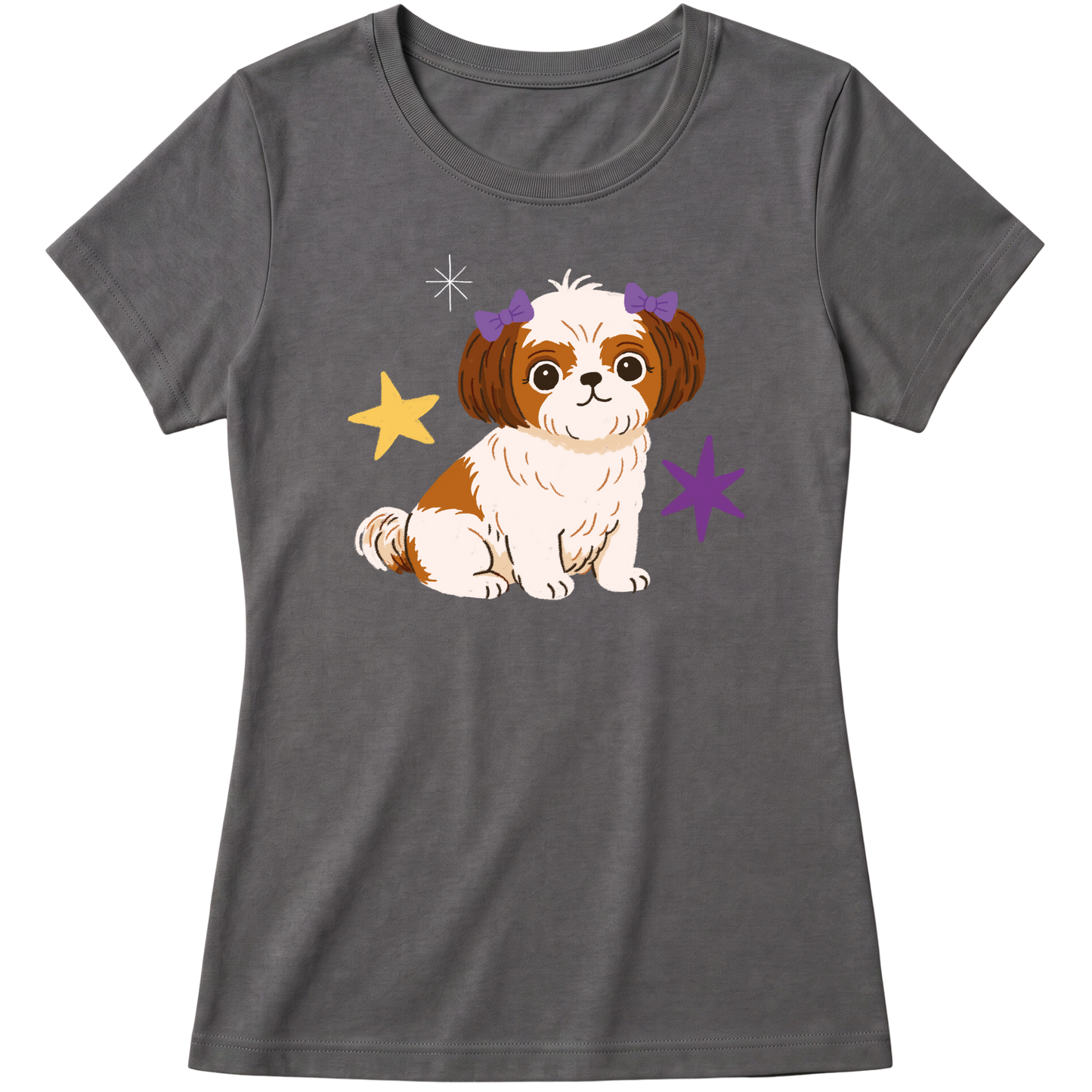 "Shih-tzu" Blusa Baby Look