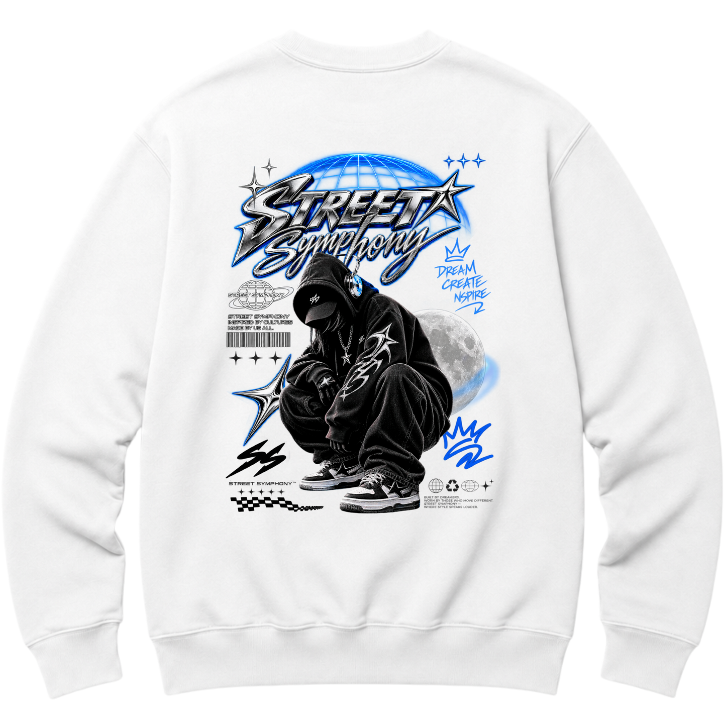 "Moletom Crewneck Deep Space - Street Symp" Blusão Moletom
