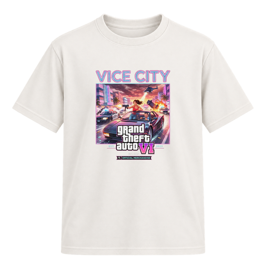 "VI.CE CITY THEMES" Camiseta Regular Suedine