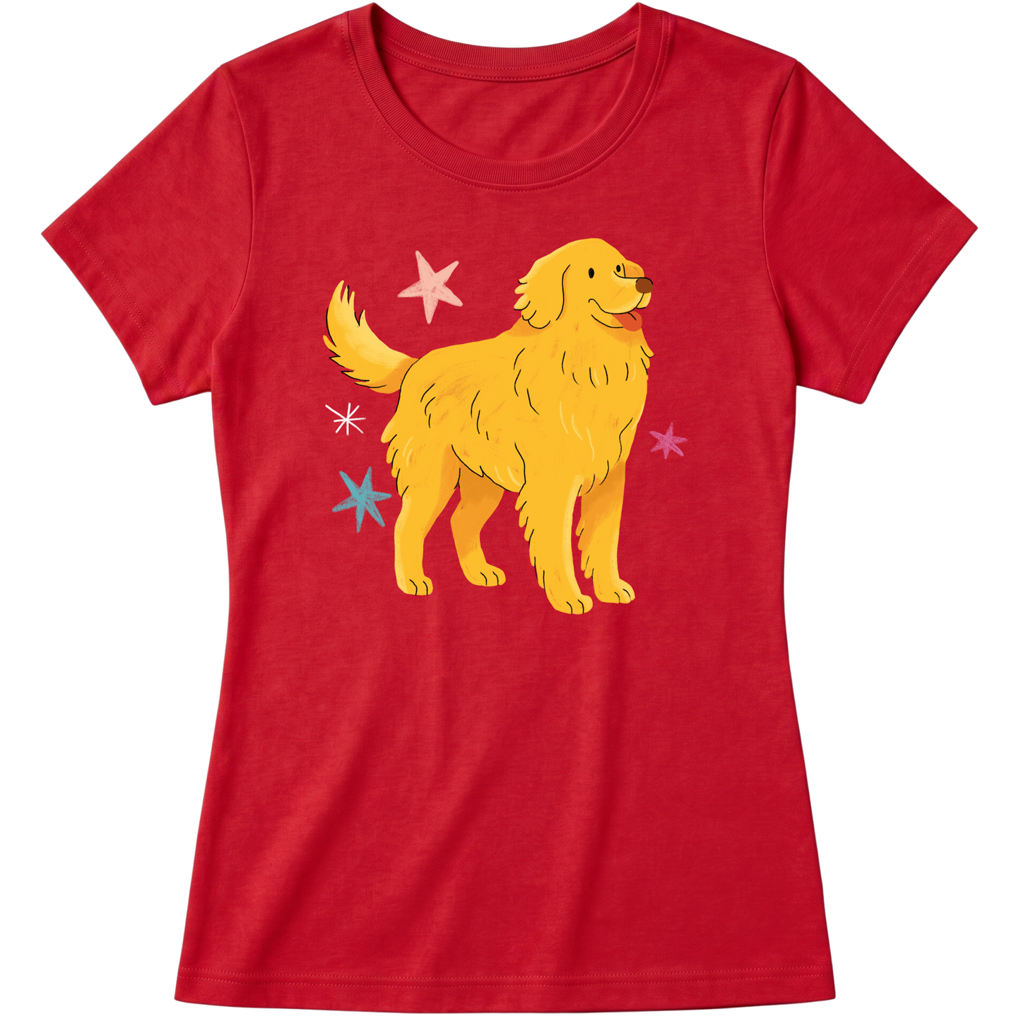 "Golden retrivier" Blusa Baby Look