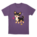 "Chihuahua pelo longo" Camiseta Básica Unissex