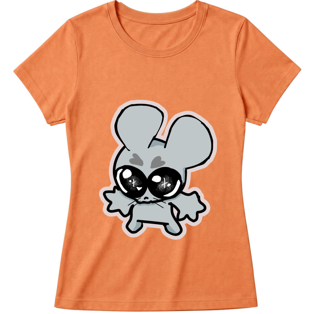 "Baby Look Classic Ratito – Camiseta Feminina Estampada Fofa" Blusa Baby Look