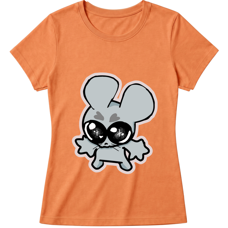 "Baby Look Classic Ratito – Camiseta Feminina Estampada Fofa" Blusa Baby Look