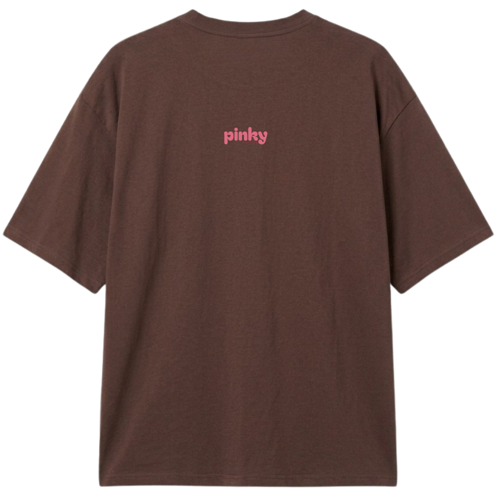 "Camisa Oversized Pinky Rose" Camiseta Oversized Classic