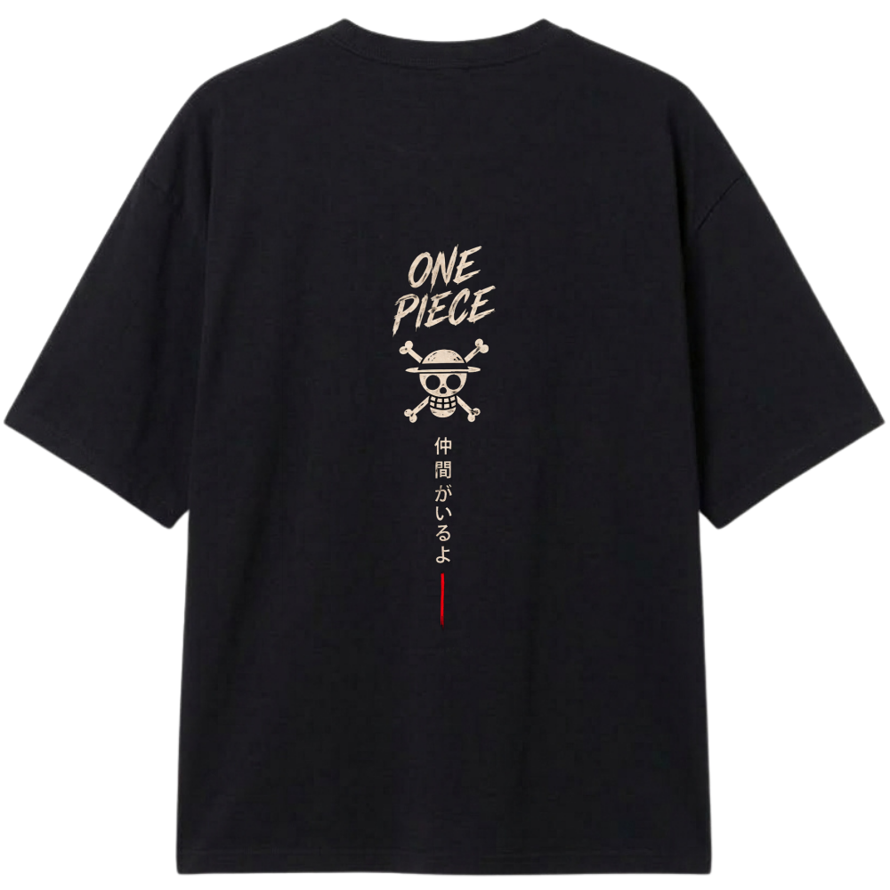 "Camiseta Oversized One Piece Monkey D. Luffy" Camiseta Oversized Classic