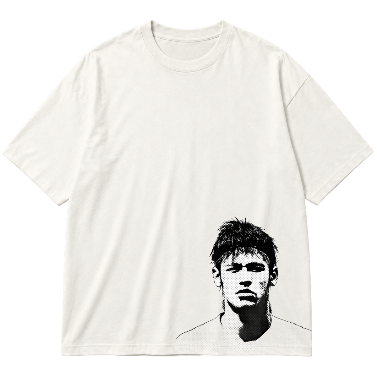 "Camisa Estampa Menino Ney" Oversized Premium 96% algodão 4% Elastano