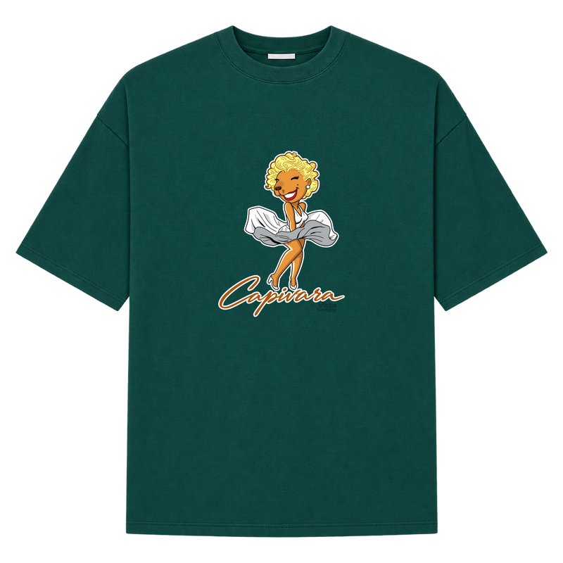 "Capivara Fatal DTF" Camiseta Oversized Suedine 220g