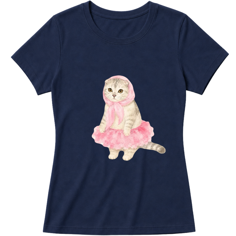 "Baby Look Pinky Kitty" Blusa Baby Look