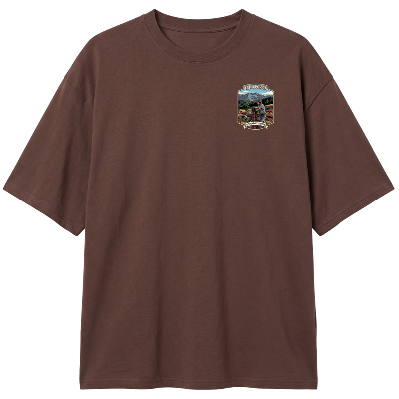 "Estampa/TAMO POR CÁ" Camiseta Oversized Classic