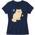 "Gato Persa" Blusa Baby Look