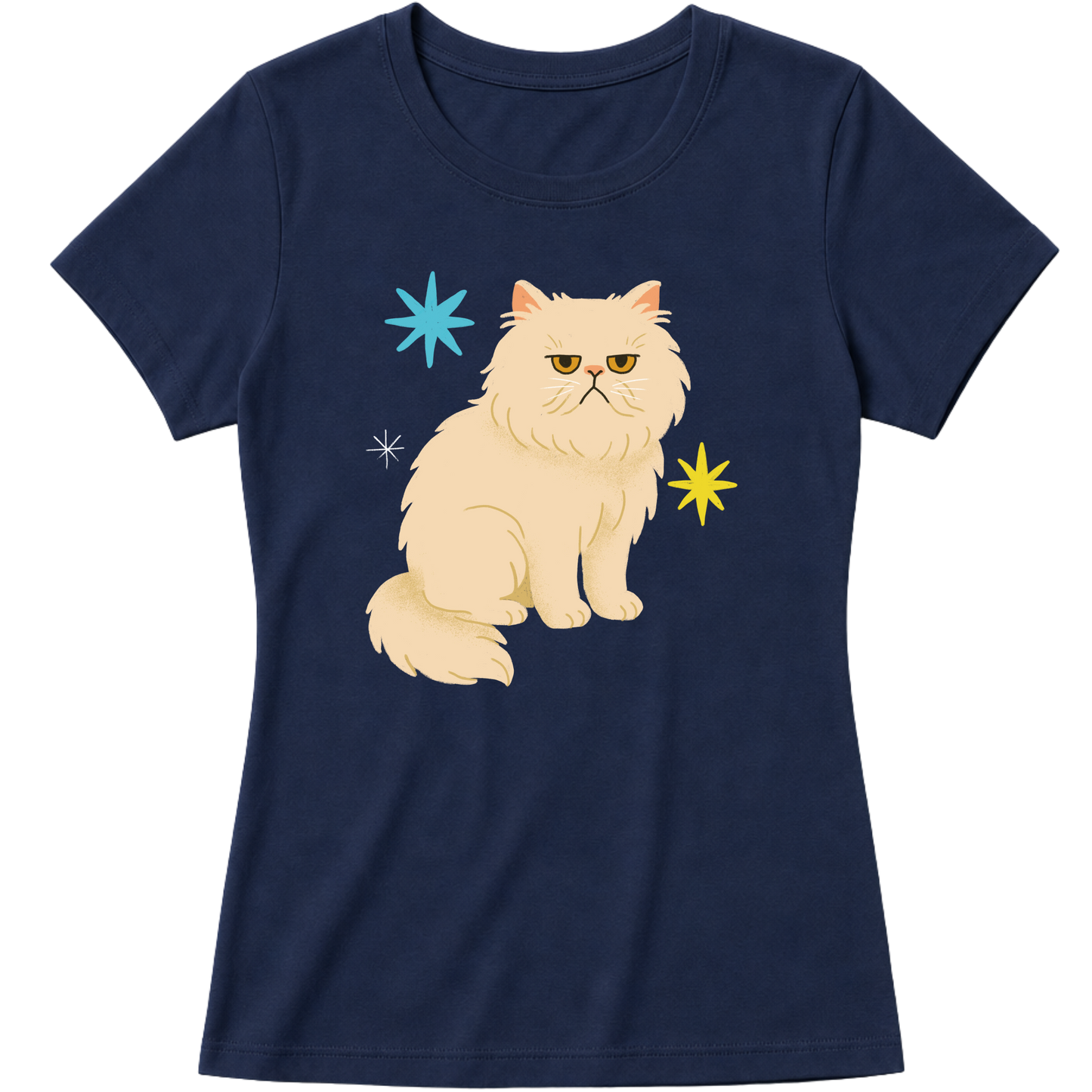 "Gato Persa" Blusa Baby Look