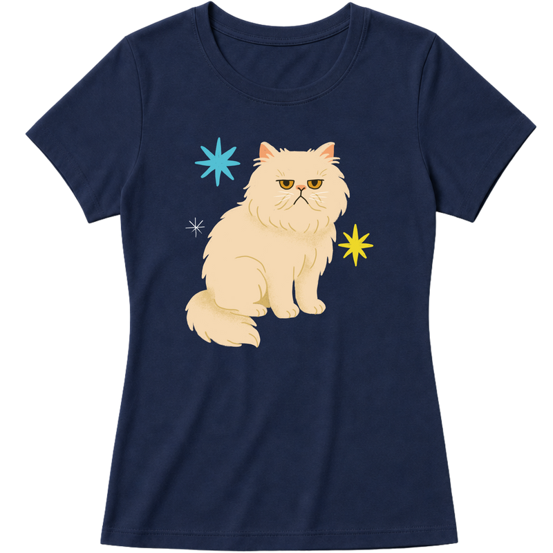 "Gato Persa" Blusa Baby Look