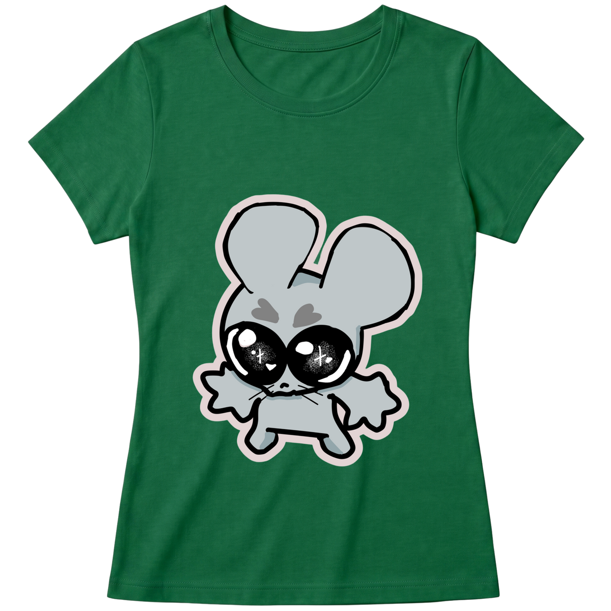 "Baby Look Classic Ratito – Camiseta Feminina Estampada Fofa" Blusa Baby Look