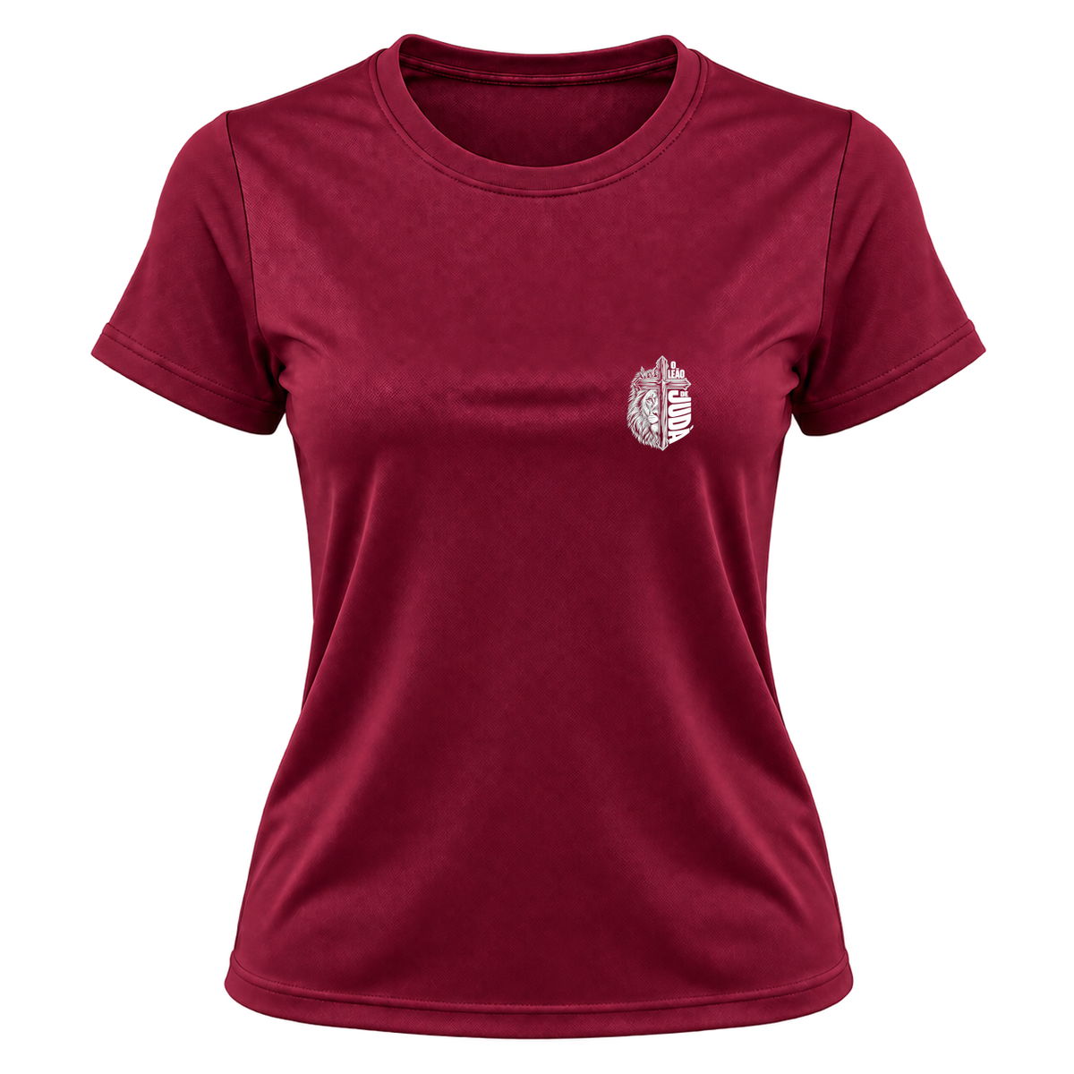 "Camiseta Dryfit Feminina Basic - Leão de Judá" Camiseta Dryfit Feminina Basic