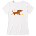 "Dachshund - salsicha" Blusa Baby Look