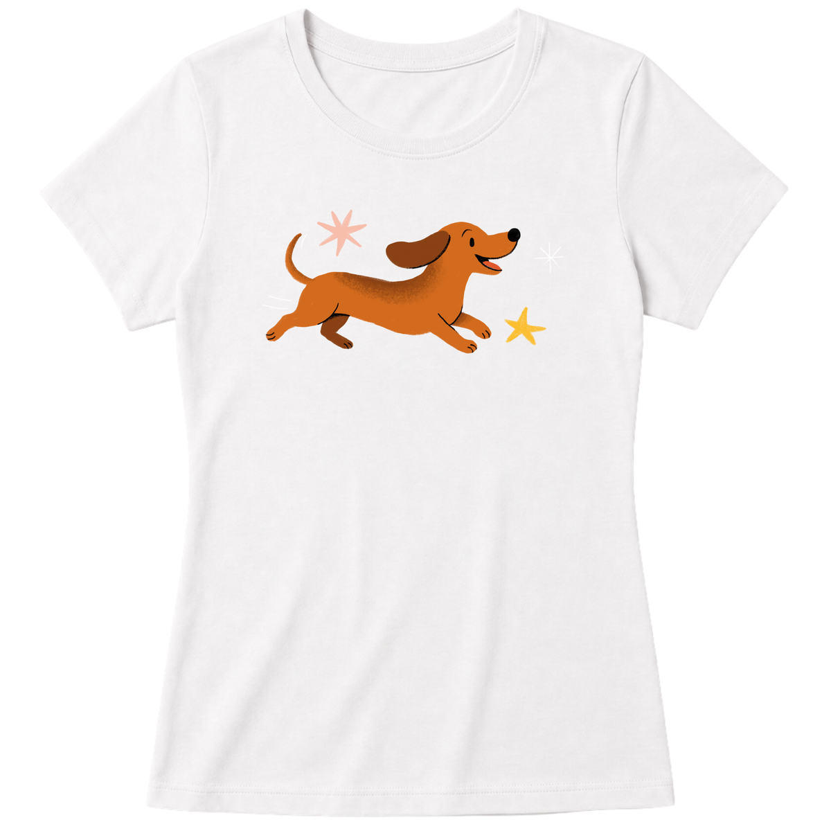 "Dachshund - salsicha" Blusa Baby Look