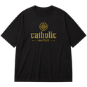 "F&C Catholic Since 33 A.D." Oversized Premium 96% algodão 4% Elastano