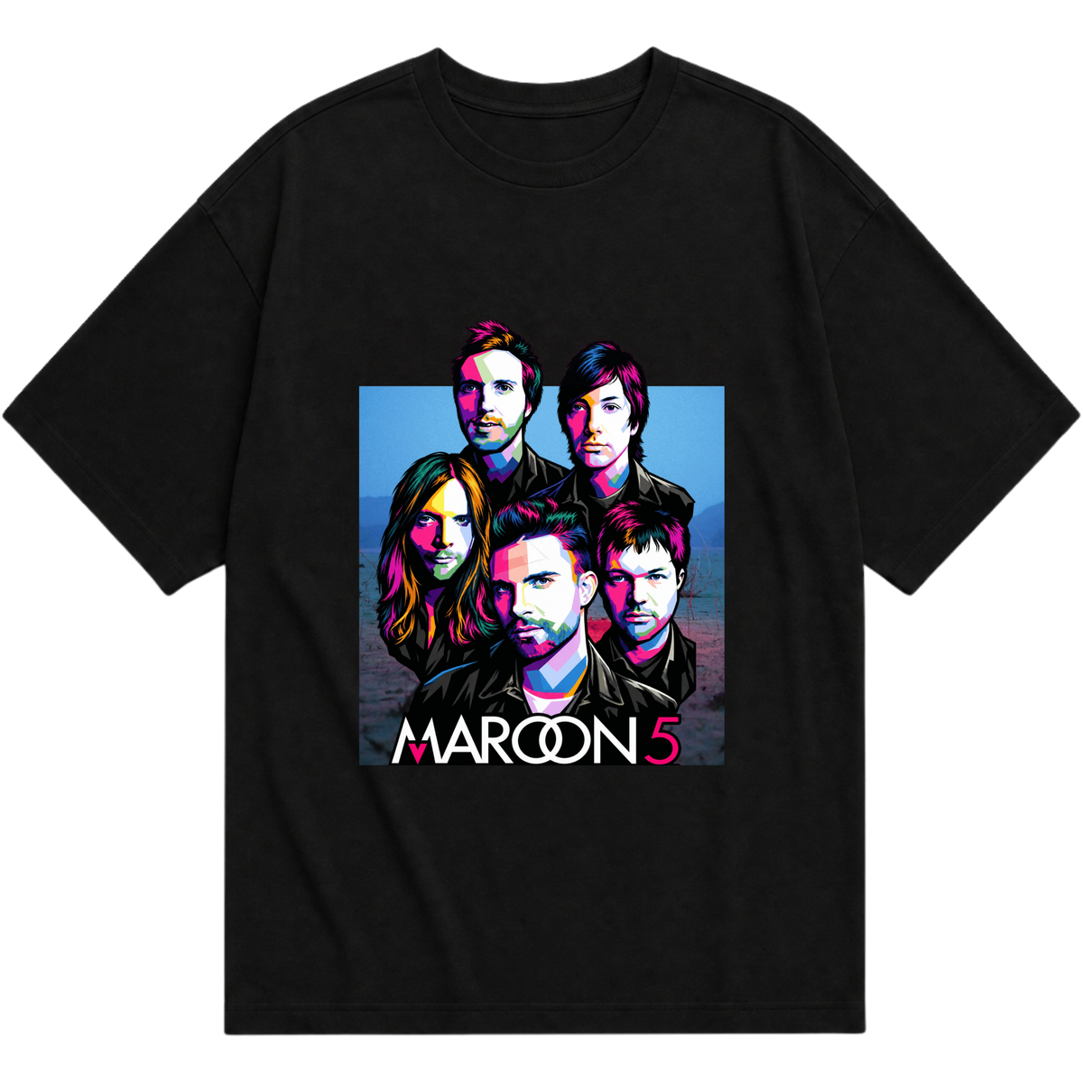 "Maroon 5 - Colors" Camiseta Oversized Básica