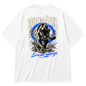 "Camiseta Oversized Cotton - Indomável" Oversized Premium 96% algodão 4% Elastano