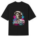 "Camiseta Oversized Inkrivel Urban Vandals – Estátua Cyber Graffiti" Camiseta Oversized Suedine 220g