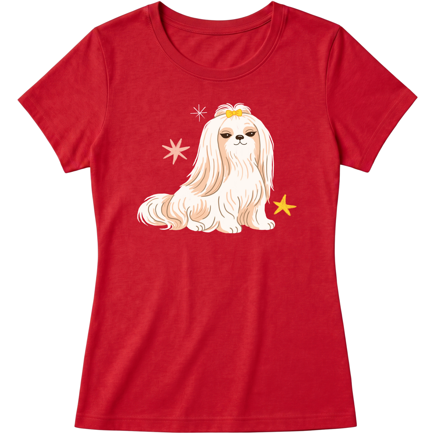 "lhasa apso" Blusa Baby Look