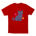 "Gata cinza" Camiseta Básica Unissex