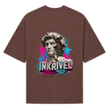 "Camiseta Oversized Inkrivel Urban Vandals – Estátua Cyber Graffiti" Camiseta Oversized Suedine 220g