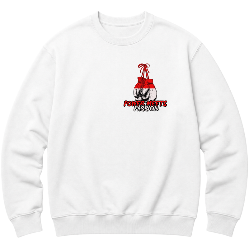 "Camiseta oversized estampa de boxe" Moletom com Capuz Básico