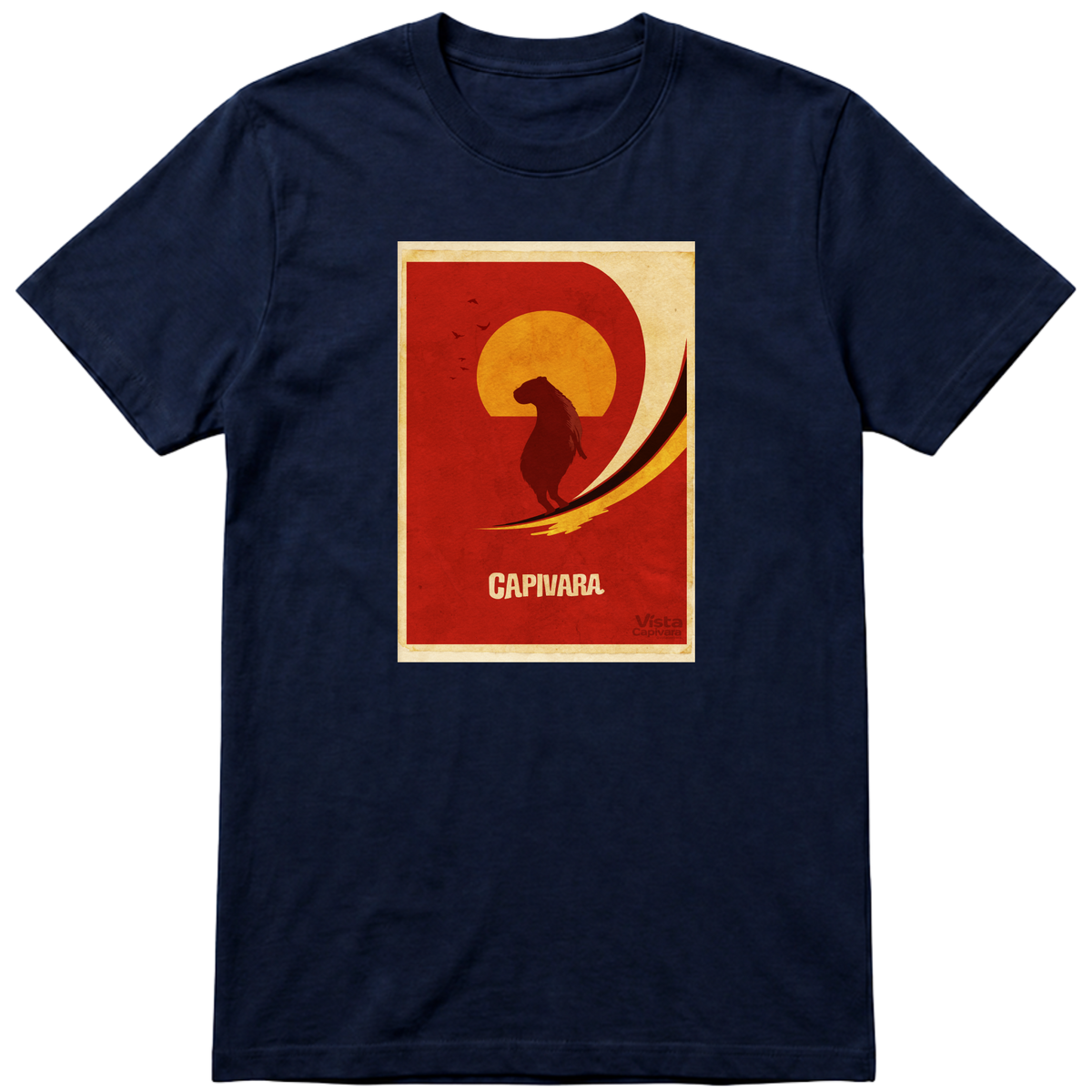 "Capivara Wave DTF" Camiseta Premium Unissex Bunker Studios