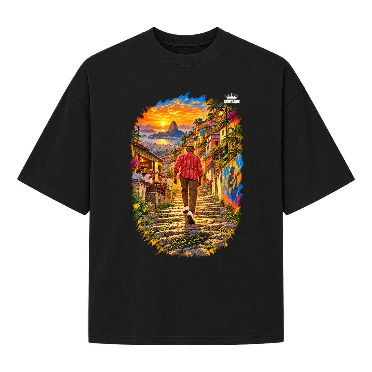 "Bebeto loteria Camiseta Oversized Suedine 220g" Camiseta Oversized Suedine 220g