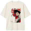 "Camiseta Oversized One Piece Monkey D. Luffy" Camiseta Oversized Classic