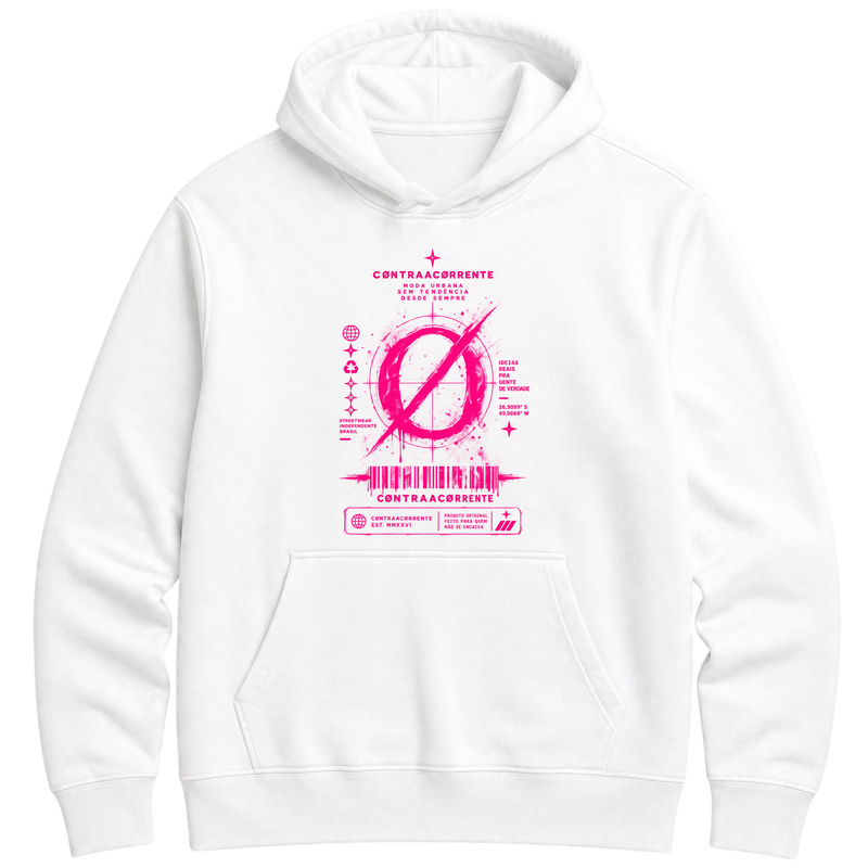 "Canguru c/ Capuz Hoodie Essential #036 - CØNTRAACØRRENTE" Moletom Premium