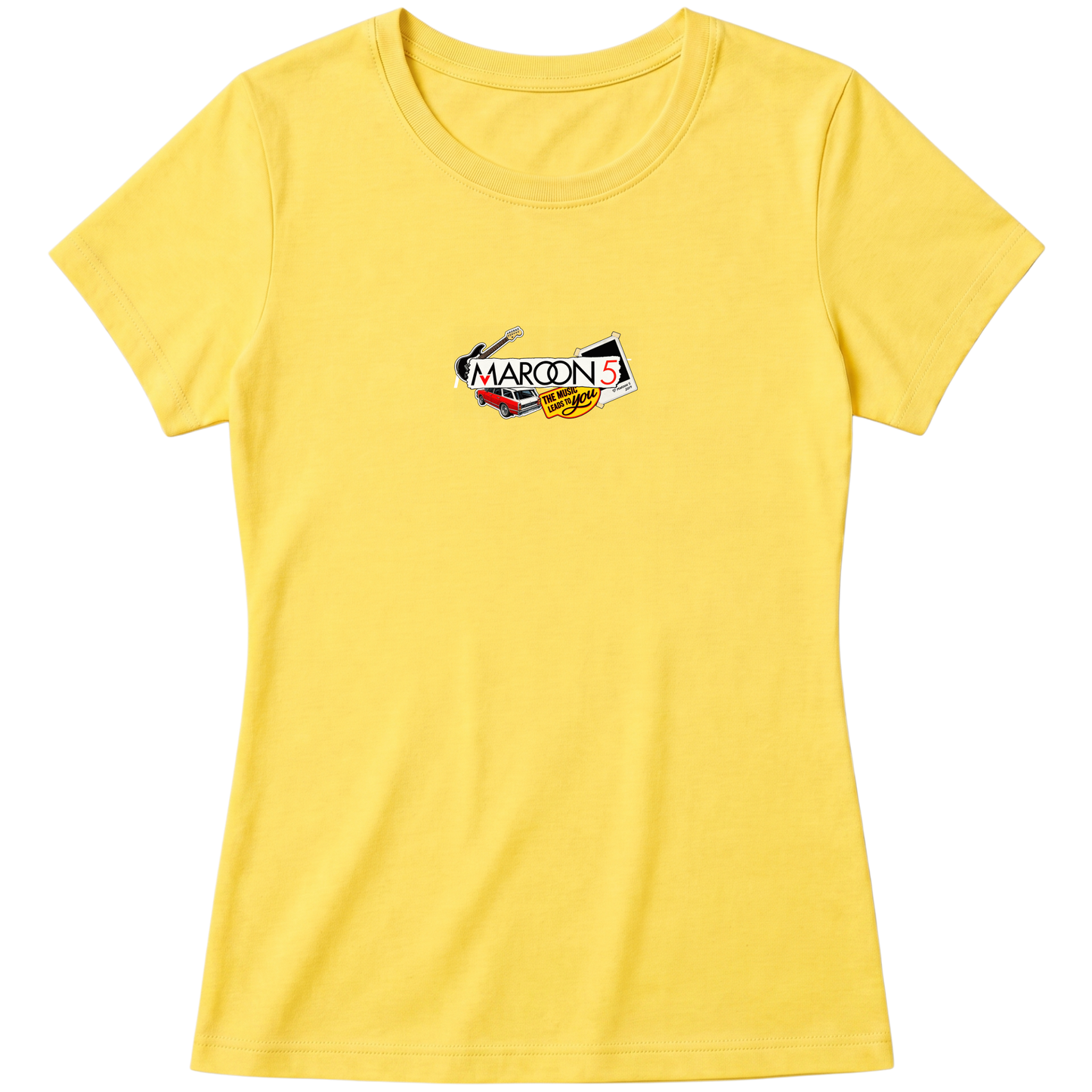 "Maroon 5 - Elementos" Blusa Baby Look