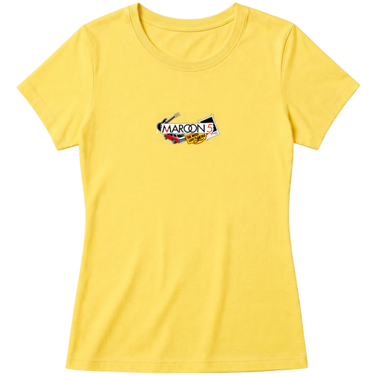 "Maroon 5 - Elementos" Blusa Baby Look