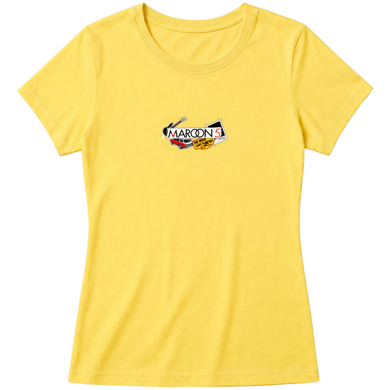 "Maroon 5 - Elementos" Blusa Baby Look
