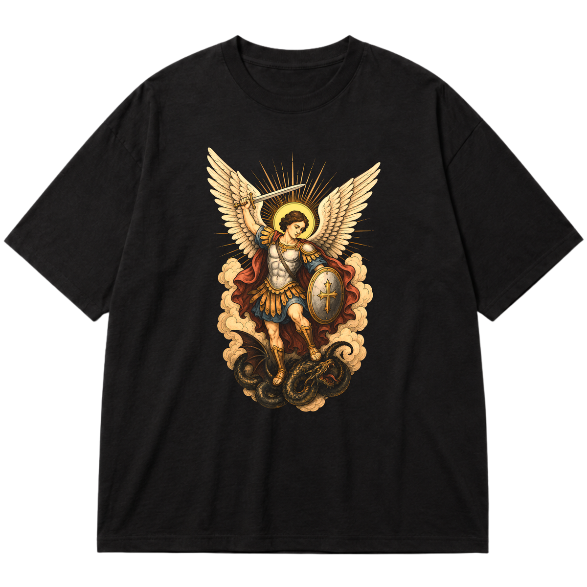 "São Miguel Arcanjo" Oversized Premium 96% algodão 4% Elastano