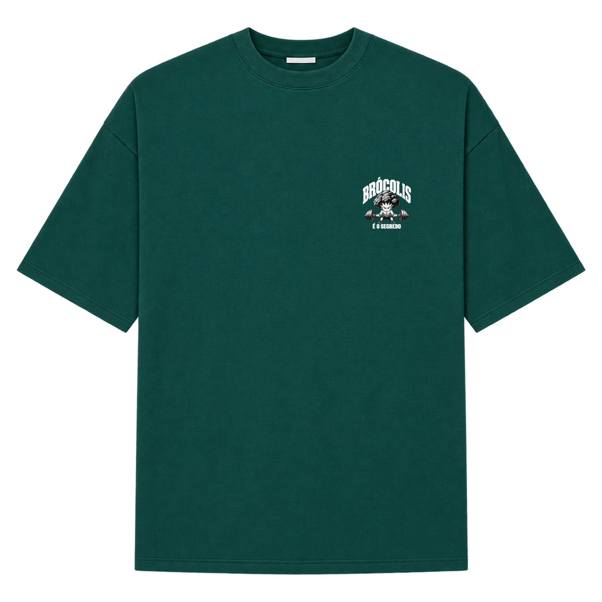 "Oversized Suedine 220g - Brócolis" Camiseta Oversized Suedine 220g