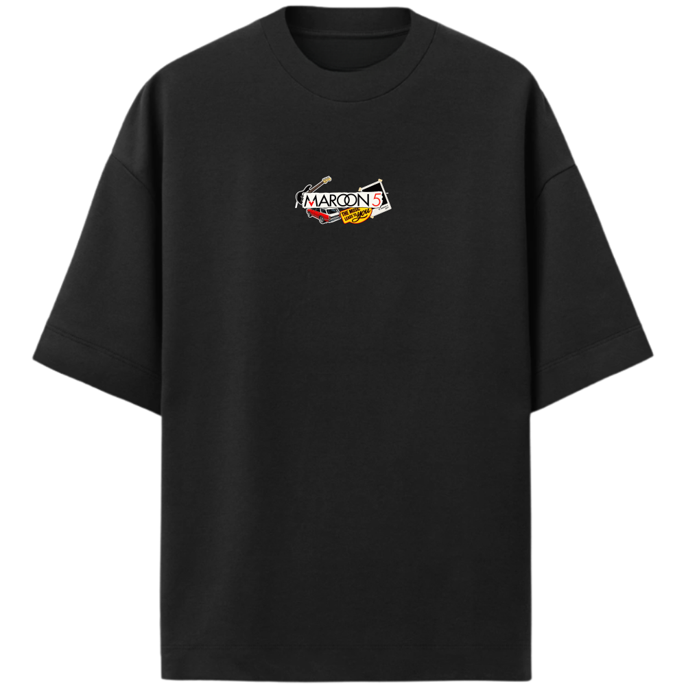 "Maroon 5 - Over - Elementos" Camiseta Oversized Premium
