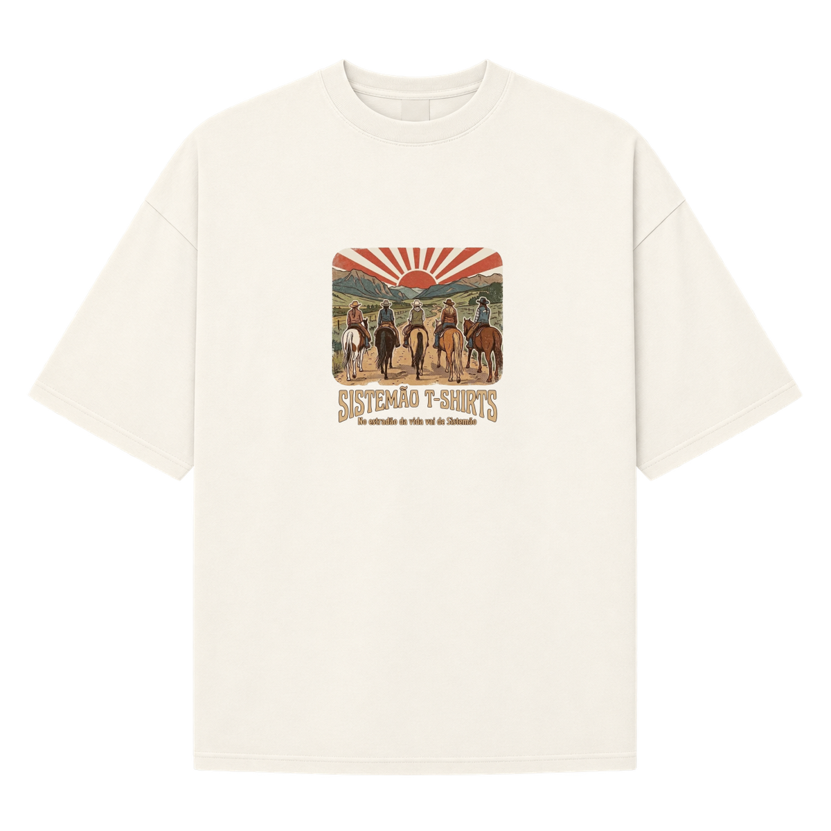"Estampa/AMAZONAS" Camiseta Oversized Suedine 220g