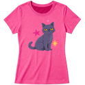 "Gata cinza" Blusa Baby Look