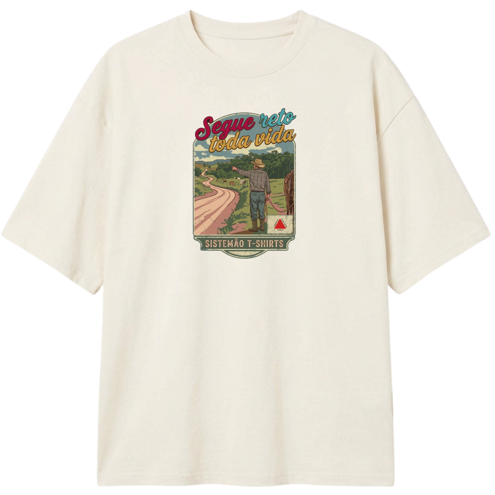 "Estampa/Oversized/SEGUE RETO" Camiseta Oversized Classic