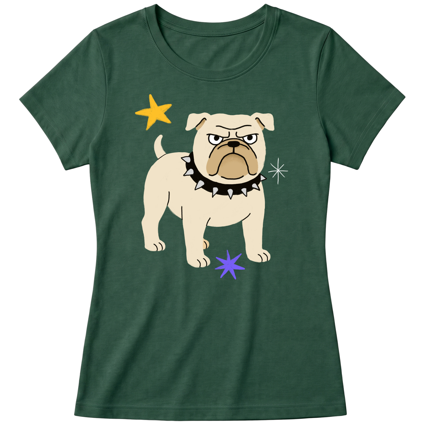 "Bulldog" Blusa Baby Look