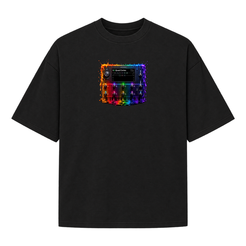 "QUADCORTEX COLORS" Camiseta Oversized Suedine 220g