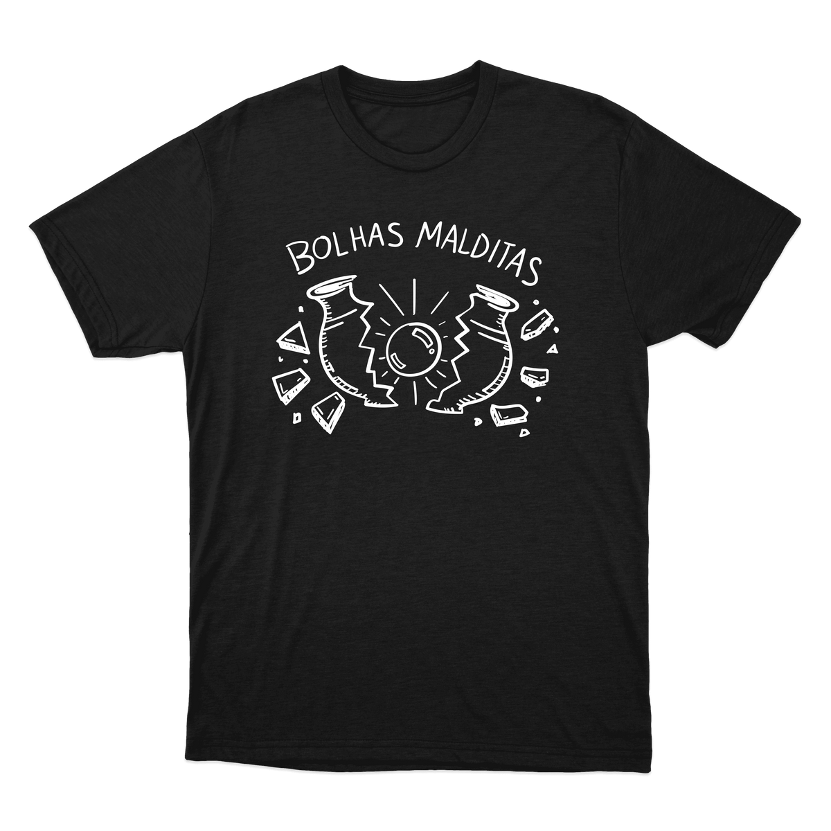 "Bolhas malditas maiores" Camiseta Básica Unissex