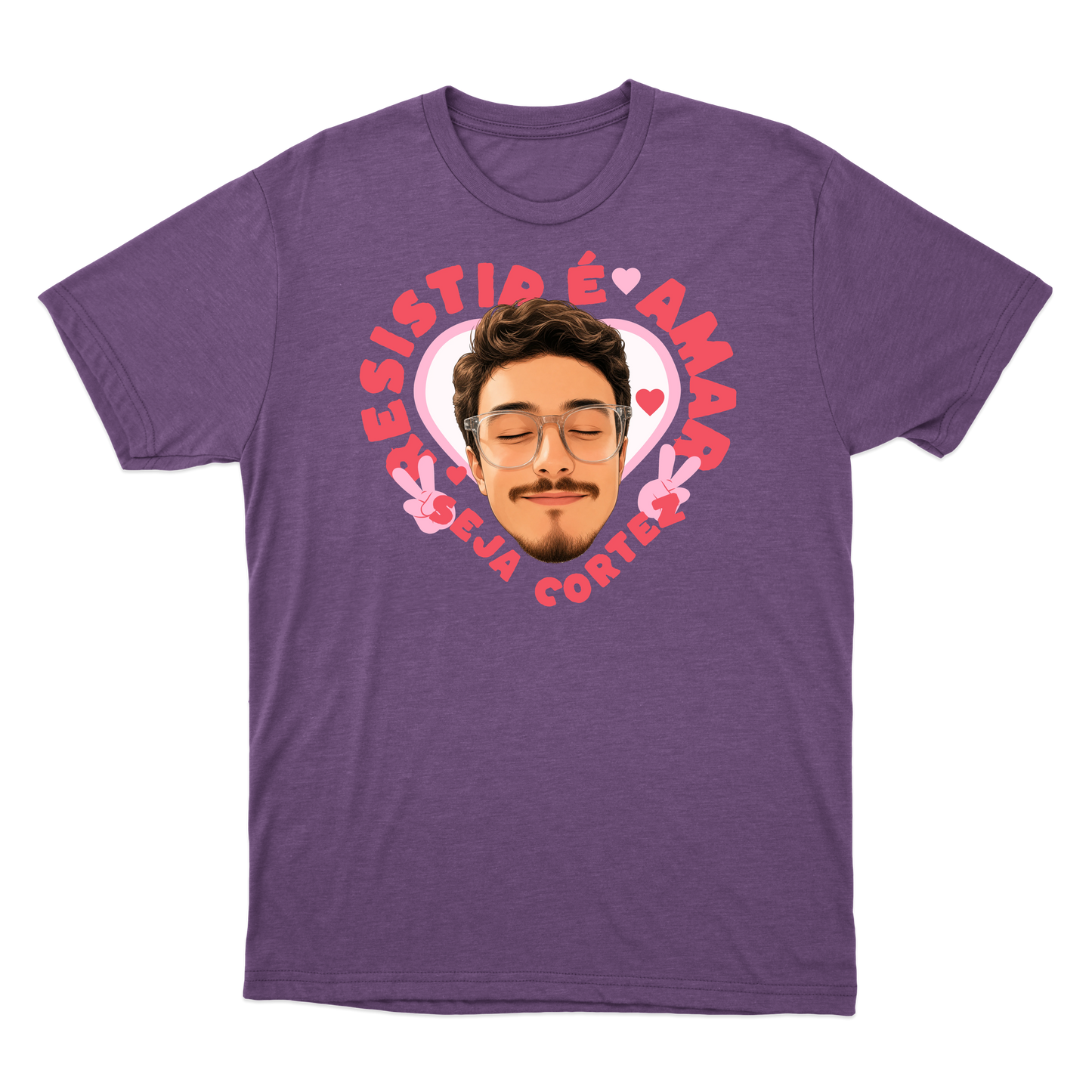 "Cortez Resistir É Amar" Camiseta Básica Unissex