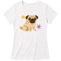 "Pug" Blusa Baby Look