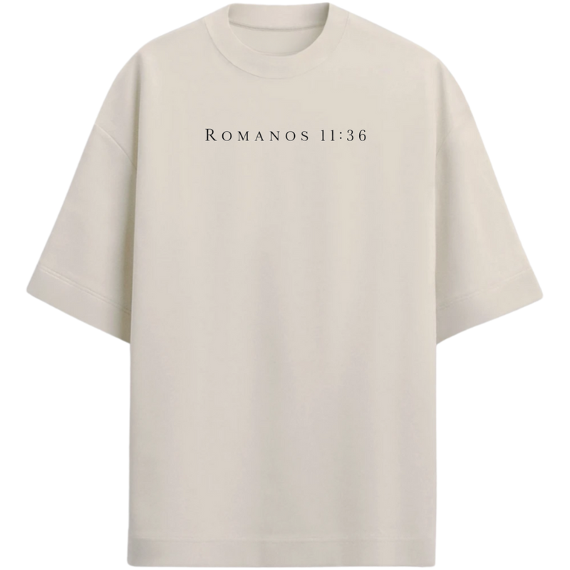 "romanos 11:36" Camiseta Oversized Premium